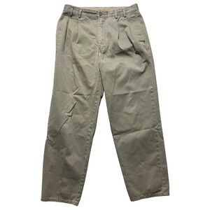 Banana Republic Pleated Khaki Chino Pants Mens 33x30‎ Casual Everyday Gorpcore